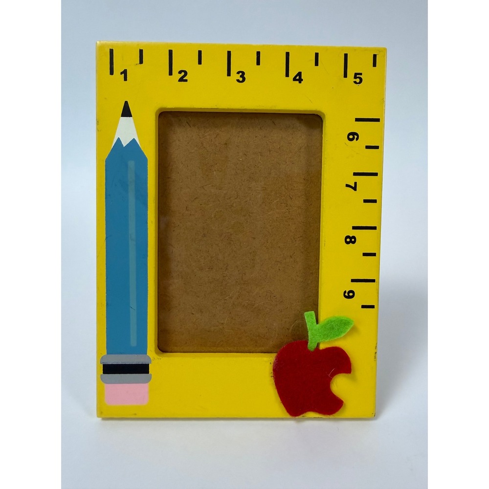 Vintage School Teacher Wooden Picture Frame – School Themed Border – 3.5x2.5